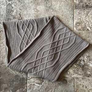 New York & Company Women's Beige Cable Knit Infinity Scarf